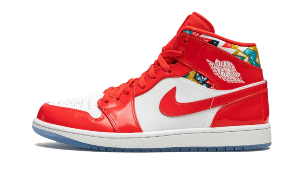 Jordan 1 Mid Barcelona Sweater Red Patent - 80144resell