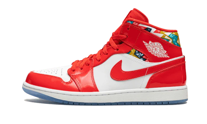 Jordan 1 Mid Barcelona Sweater Red Patent - 80144resell